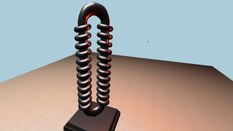 3D render of the Zipper sculpture